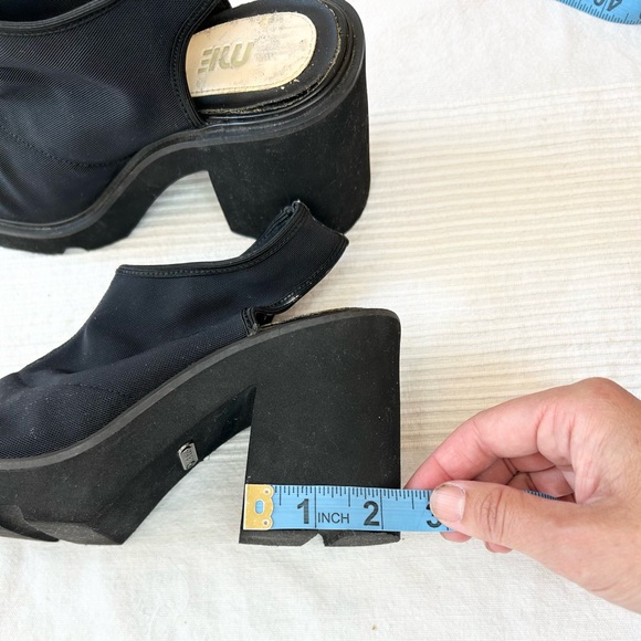 Retro 90s Me Too Topper Chunky Heel Shoes - Picture 12 of 14